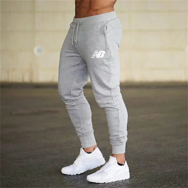 2024 fashion spring/summer men\'s jogging pants Fitness running pants Breathable high quality casual pants slim pants