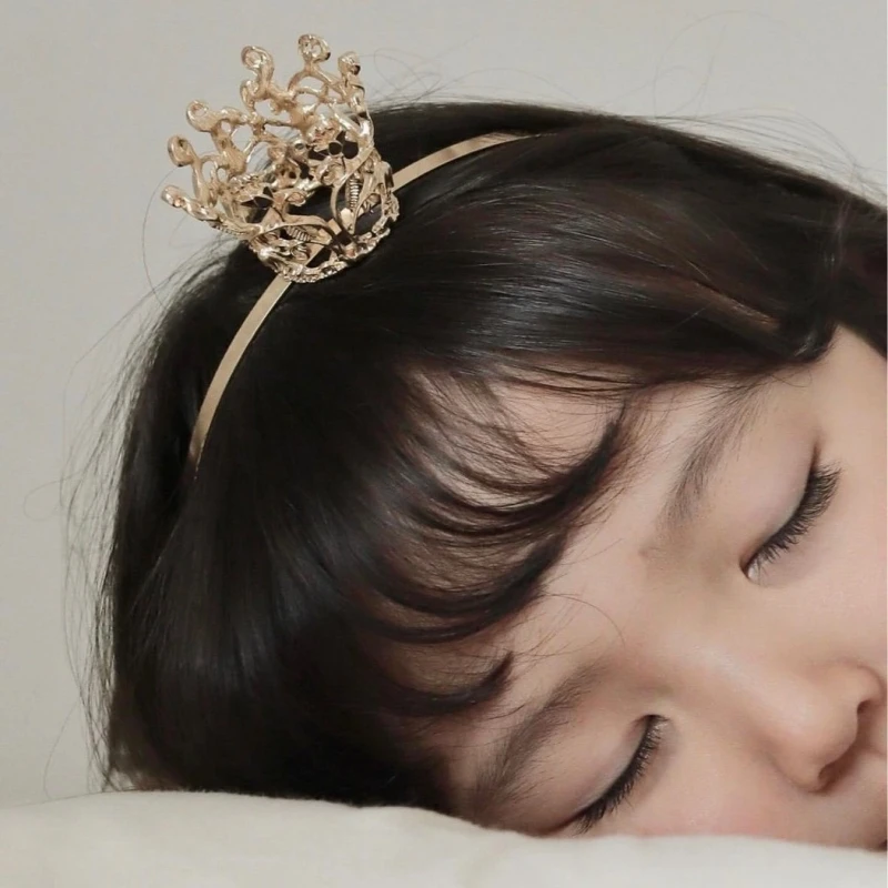 1pc New Water Diamond Crown Hair Hoops and Combs Cute Princess Girls Hair Accessories Baby Crown Hair Accessories Bride Headwear