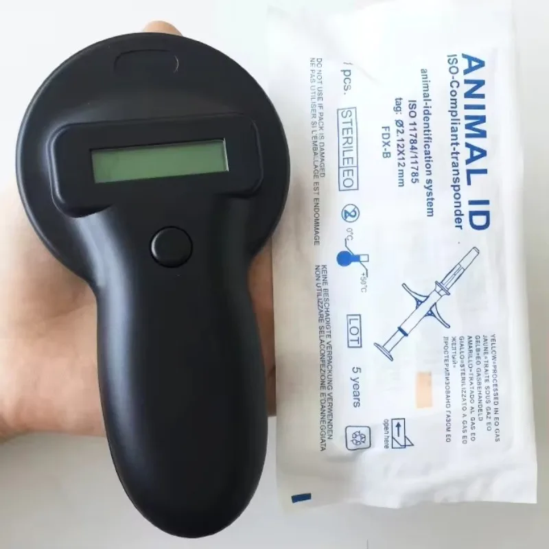

134.2kHz Waterproof Handheld RFID Scanner, ISO11784/11785 FDX-B for Pet & Livestock Tags