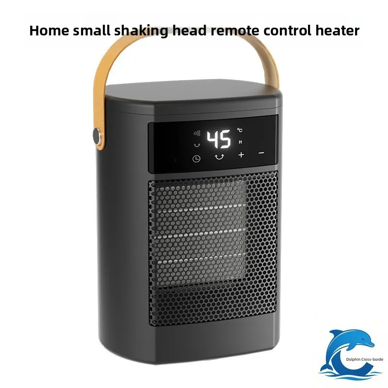 New Mini PTC Fan Heater Oscillating with Remote Control Digital Display Fast Heating Desktop Electric Heater for Home Office