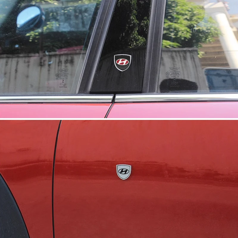 ثلاثية الأبعاد التصميم جسم السيارة الجانب الجذع درابزين درع معدني ملصق ملحق لشركة هيونداي i10 فيراكروز كريتا مكان فيلوستر جيتز تيراكان #5