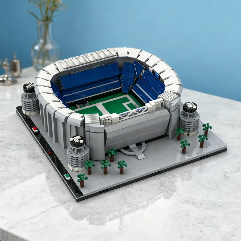 

3558 деталей MOC: Модель стадиона Сантьяго Бернабеу (Real Madrid) — Конструктор, креативный подарок, DIY-декор для взрослых и детей, для дома и офиса