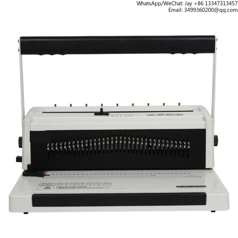 

W20A Wire Bind Notebook Binding Machine High Capacity Multi Holes Iron Comb Binding Machine