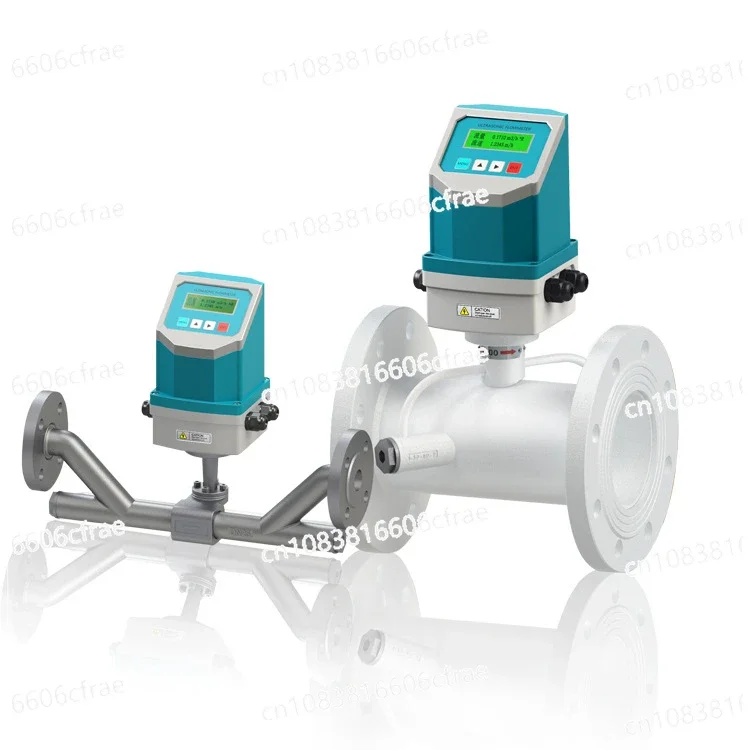 Pipeline integrated ultrasonic flowmeter, hot and cold pipe section, ultrasonic flow meter