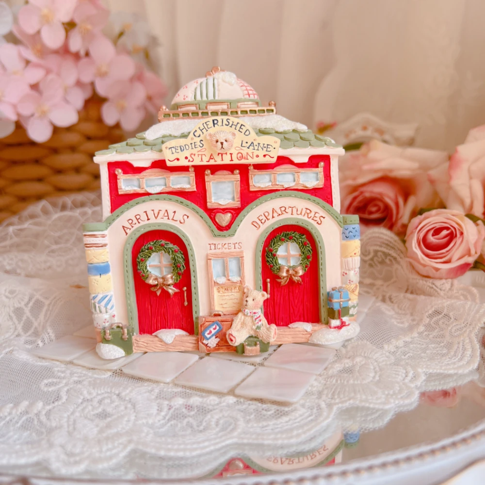 

Медведь Домик Веселого Рождества Настольный Орнамент Ароматерапия Пластырь Белая Скульптура Пустая Модель DIY Живопись Художественные Ремесла Подарки