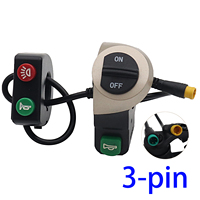 Electric Bicycle Accessories Electric Bicycle Switch 3-Pin Light Horn Switch Handlebar 22mm Modified Headlamp Button