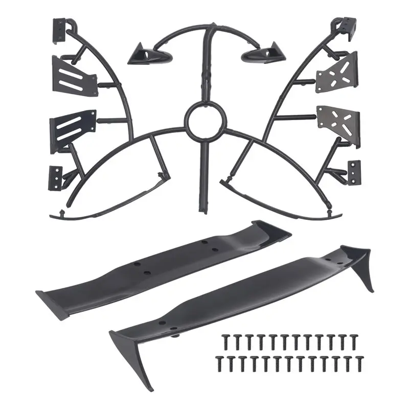

FBIL-Body Spoiler Plastic Rear Tail Wing Body Spoiler Wing 1/10 RC Racing Drift Car 2 Kinds 1:10 Universal Parts Accessories