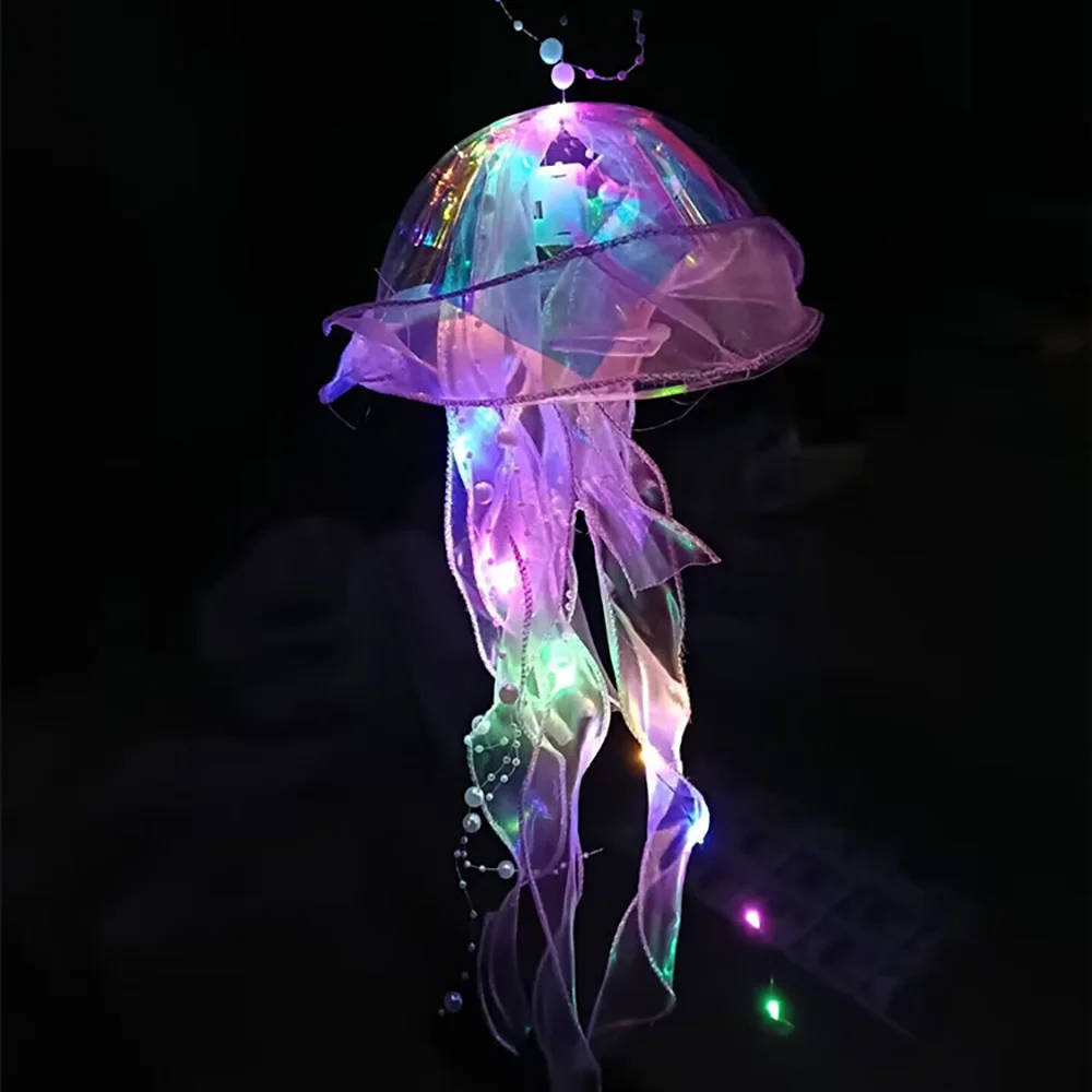 

Светящаяся лампа в виде медузы, цветочная лампа, ночник для спальни, для дома, сада, вечеринки, фестиваля, атмосферное украшение, креативные подарки