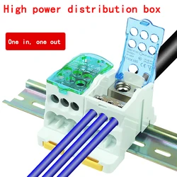 UKK80A Single-pole Splitter Box Large Current One into Multiple Branch Line Terminal Rail Splitter 125A 160A 250A