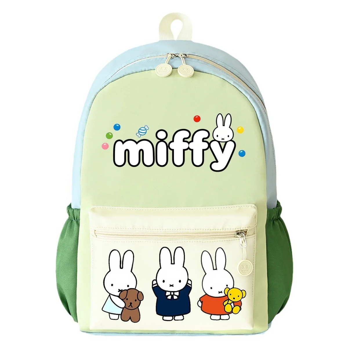 กระเป๋าเป้สะพายหลังมิฟฟี่ใหม่สำหรับเด็กผู้หญิง ความจุขนาดใหญ่ แฟชั่นการ์ตูนน่ารัก กระเป๋าเป้เดินทาง กระเป๋าถือแบบพกพาสำหรับนักเรียน กระเป๋าสะพายไหล่