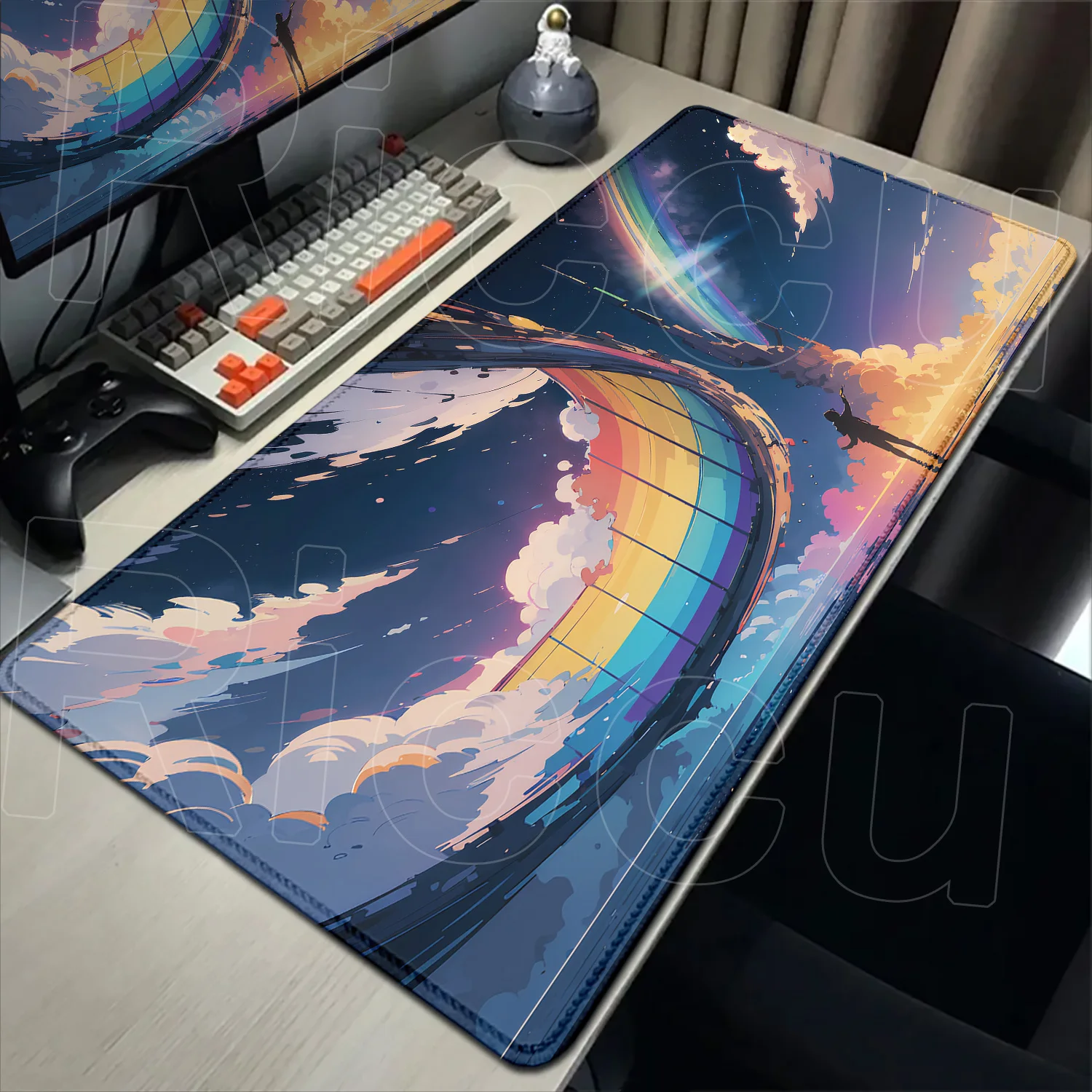 

HD Printing Pretty Anime Scenes Mouse Pad Large Kawaii Gamer Mousepad Computer Gaming Accessories Carpet 900x400mm Cool Desk Mat