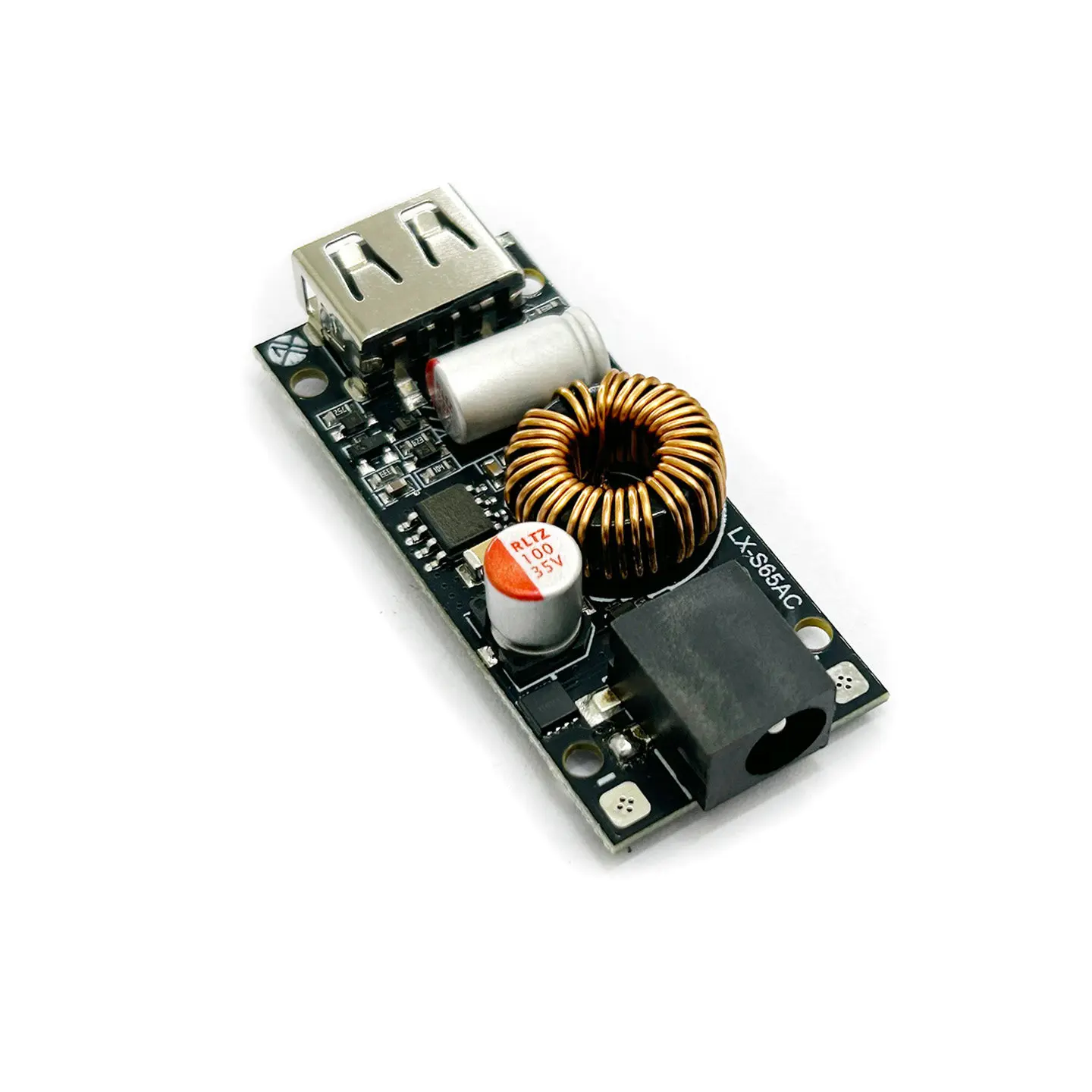 65W Mobile Phone Fast Charging Module Super Full Protocol 12V to USB Buck Charger QC3.0 DC5521 with Input Cable