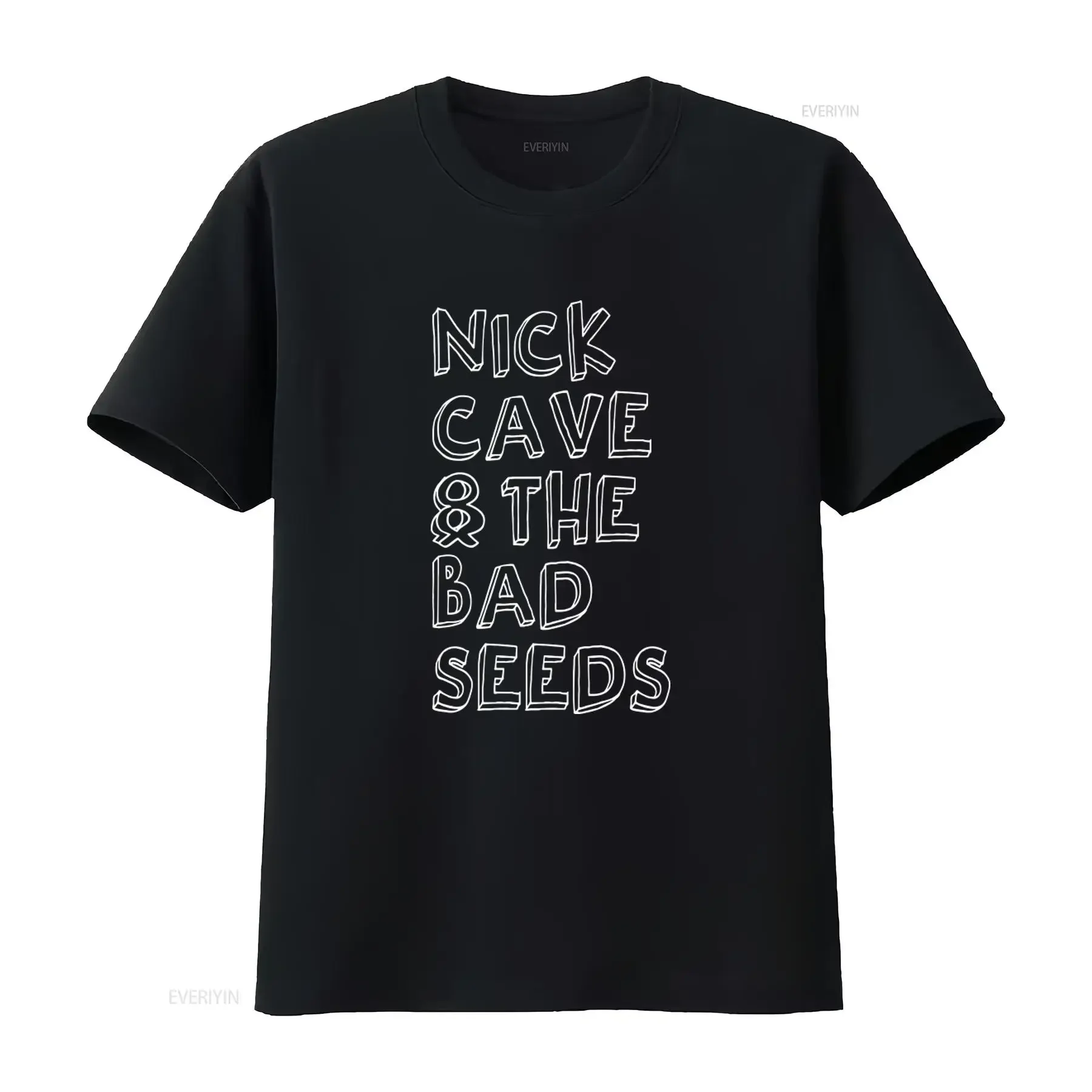 Camiseta negra para hombre Depop Nick Cave and the Bad Seeds 2017, todas las tallas disponibles, estilo vintage, lavado, a la moda, versátil