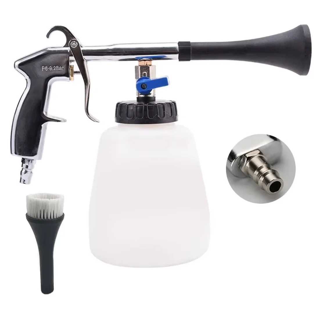 

Car Interior Cleaning Gun Cyclone Dust Blower for Auto Detailing Handheld High Pressure Air Duster with Brush