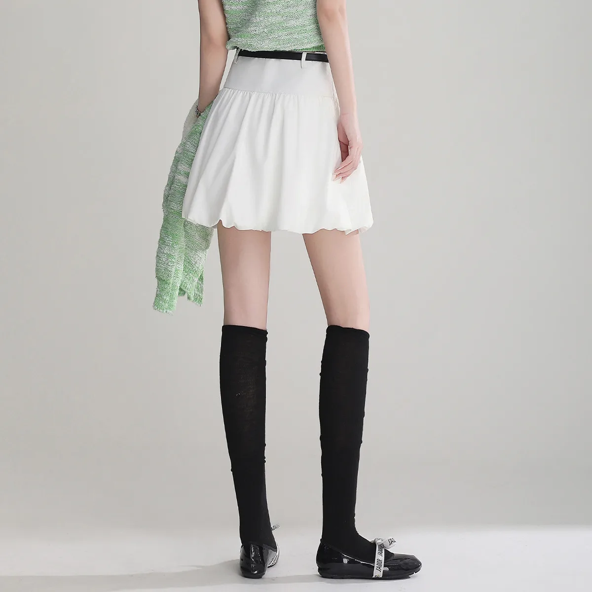 LOUIS YAO nouvelle Puffy Pod Mini jupe 2025 été nouveau a-ligne pantalon doublure conception Anti-écrémage mode femme jupe courte