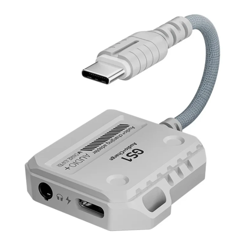 

Конвертер для наушников PLEXTONE GS1 2-в-1 с интерфейсом Type-C поддерживает быструю зарядку 60 Вт для мобильных телефонов и планшетов 3,5 мм + Type-C