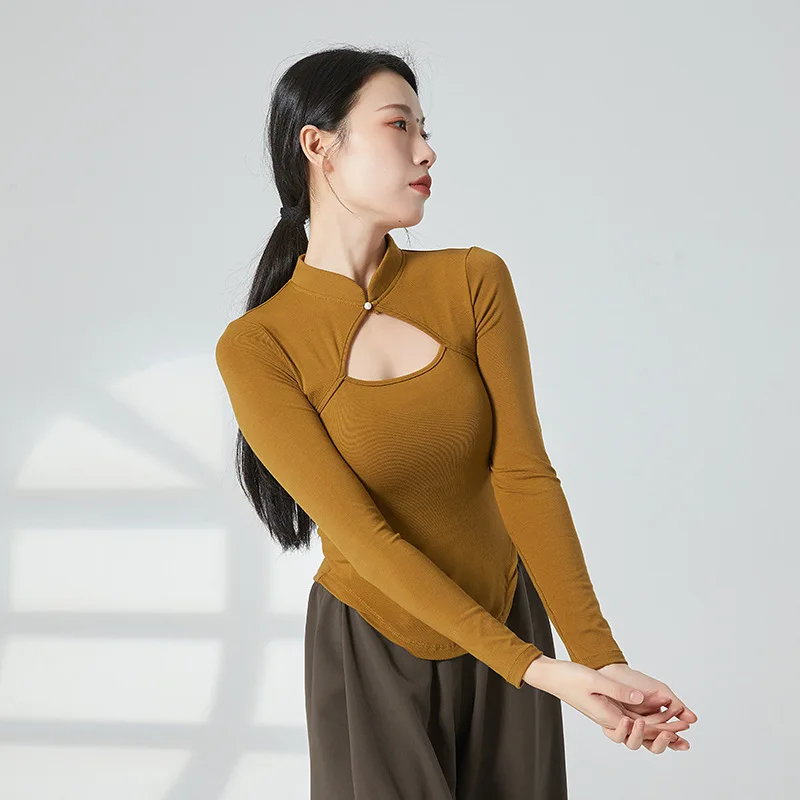 Qipao Chinese Traditional Hanfu Long Sleeve Cheongsams Shirt Fairy Costume Women Classic Suit Vietnam Ao Dai Blouse Elegant 2XL