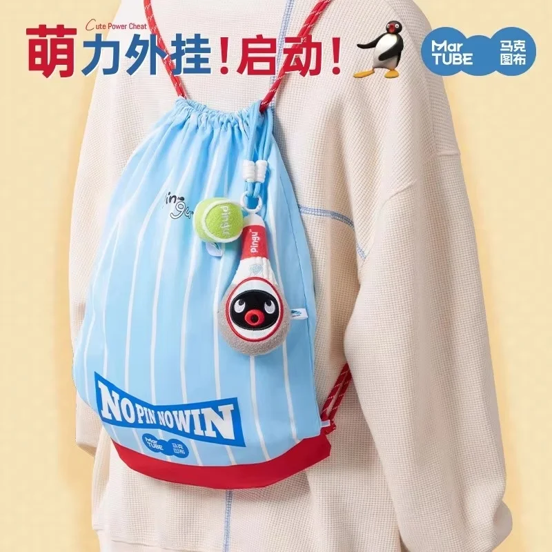 Nieuwe Echte Pingu Knuffel Kawaii Pop Pingu Sleutelhanger Pinguïn Sleutelhanger Pinguïn Sport-Stijl Pluche Sleutelhanger Knuffel Gift speelgoed