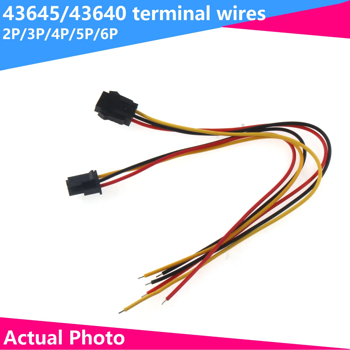 43645/43640 terminal wire connection wire MX3.0 single row small 5557 male and female docking plug connector with wire