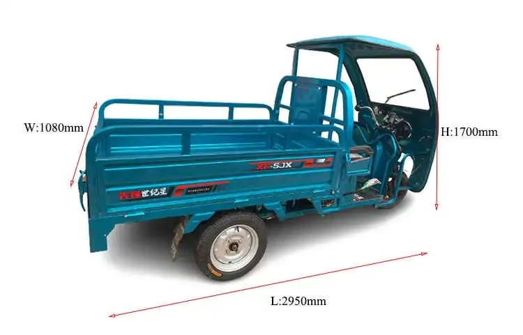 CONGHUI Big Stock 300cc Cargo Tricycle Favor Wheel Electric Cargo Bike High Performance Cargo Electric Tricycle