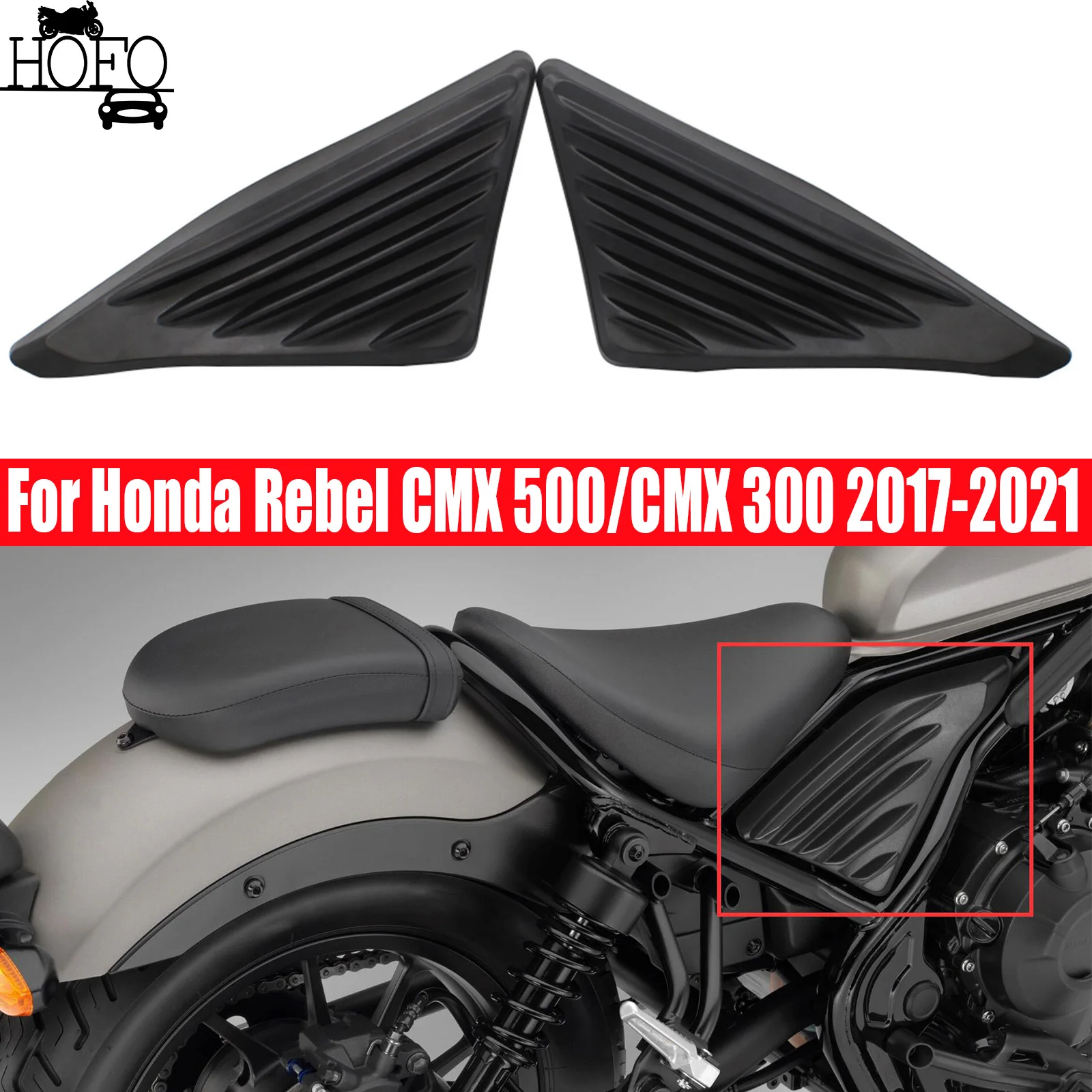 

for Honda Rebel CMX 300/500 2017-2021 2018 2019 2020 Motorcycle Side FrameCover Panel Engine Guard Fairing