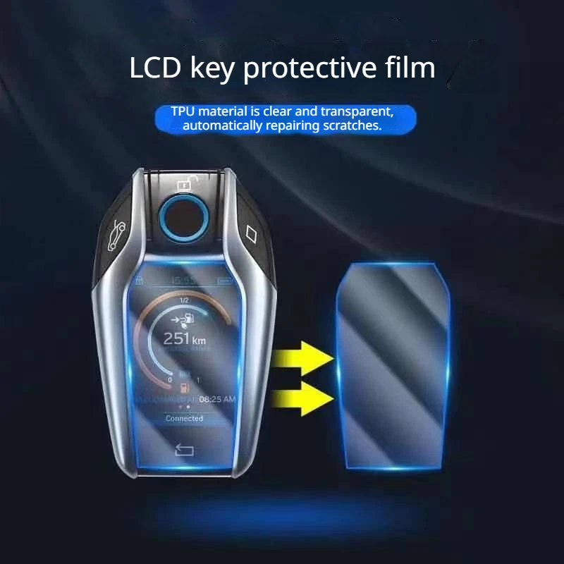 Universal Automotive TPU LCD Key Protection Film For BMW Model CF568 TK900 CF588 CF920 Blade-Style Front And Rear Film