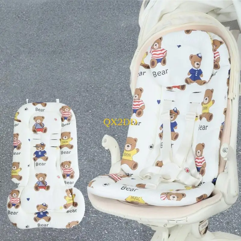 Xe đẩy chống trượt QX2D Đệm ngồi có thể giặt bằng máy Vải thoáng khí có/không có gối cho trẻ sơ sinh thoải mái và an toàn