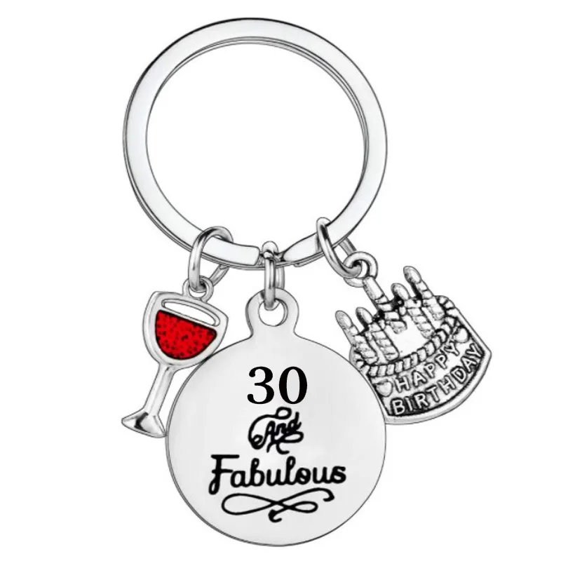 60th Birthday Keychain Gifts For Women Men Her Him Best Birthday Gifts Ideas Happy Birthday Keychain Gift