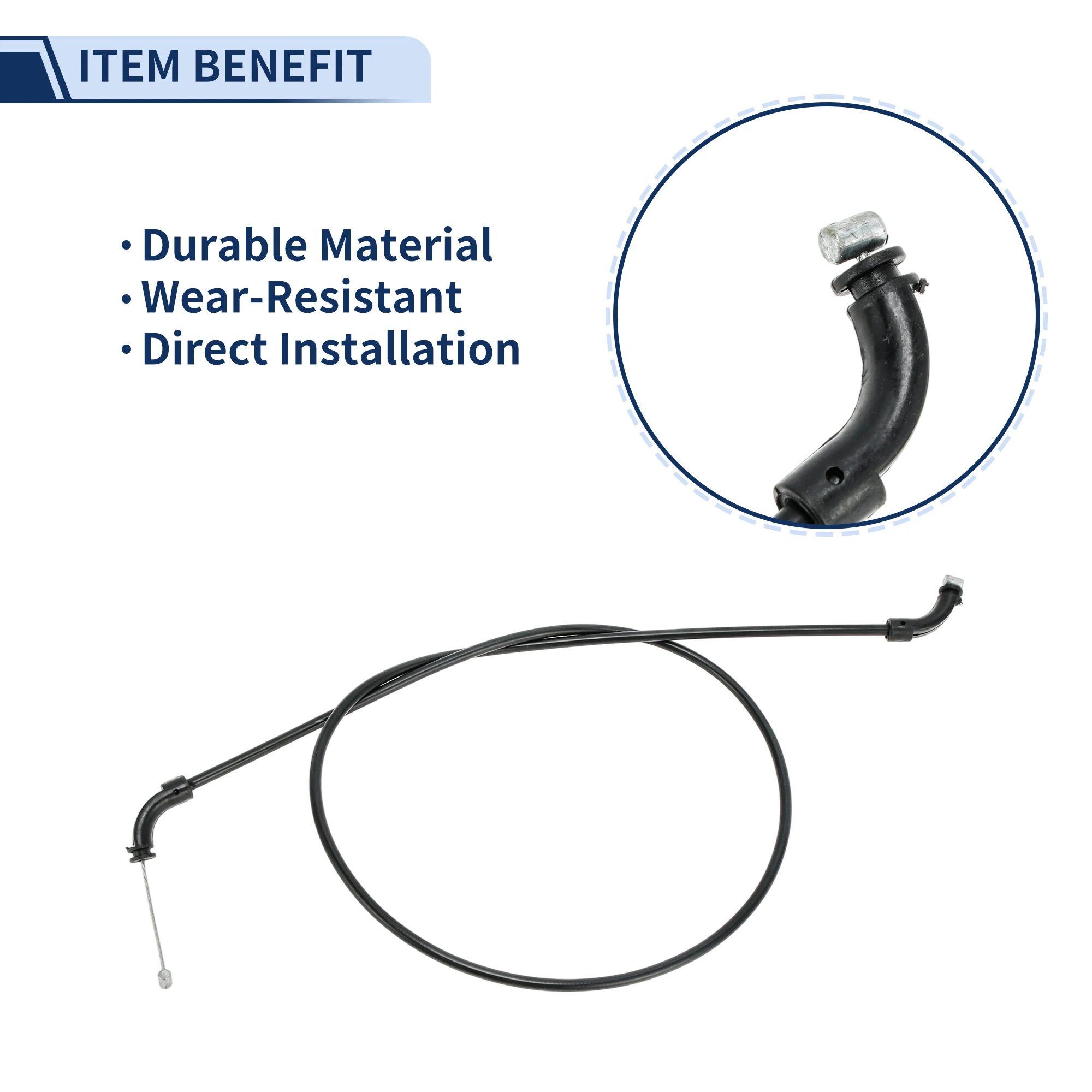 UXCELL Hood Latch Release Cable for BMW 745i 2002-2005 No.51238240609