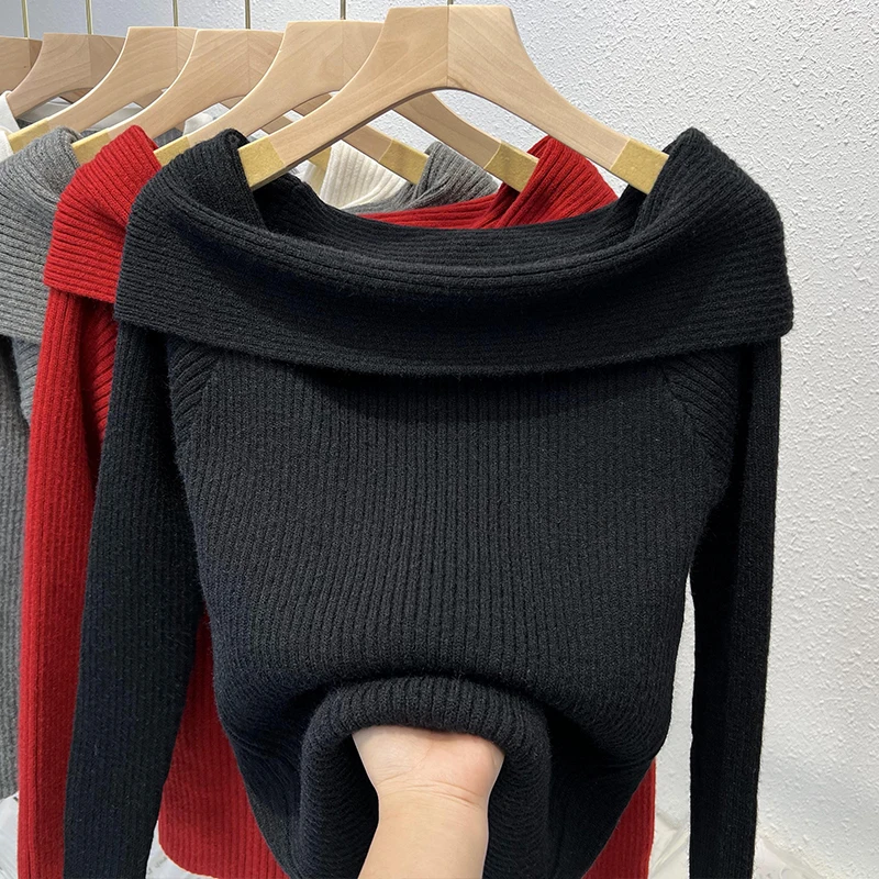 Элегантный женский вязаный сви – обзор и цена Ribbed Knit Sweater