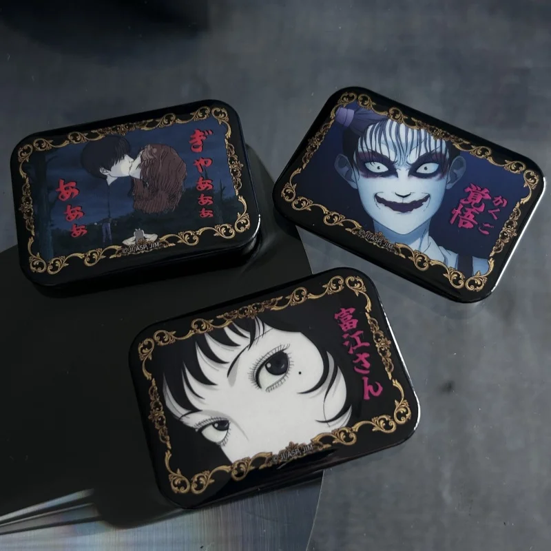

JP Thriller Comic Junji Ito Maniac Badge Blind Box Kawakami Tomie Figure Decoration Cosplay Prop Accessories Fans Collect Gifts