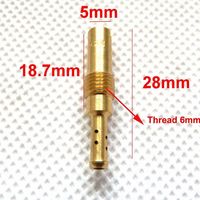 Motorcycle Carburetter Pilot Jet Slow Jet 28mm in length with a 5mm Round Head for Keihin Carb Carburetor Size 30-78
