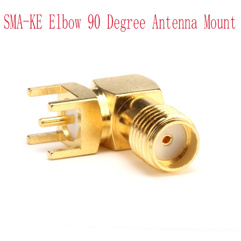 10PCS Sma-ke 90 Degree Antenna Offset Foot Elbow Base Type Outer External Screw Inner Hole For Drones RC Racer Multi-copter