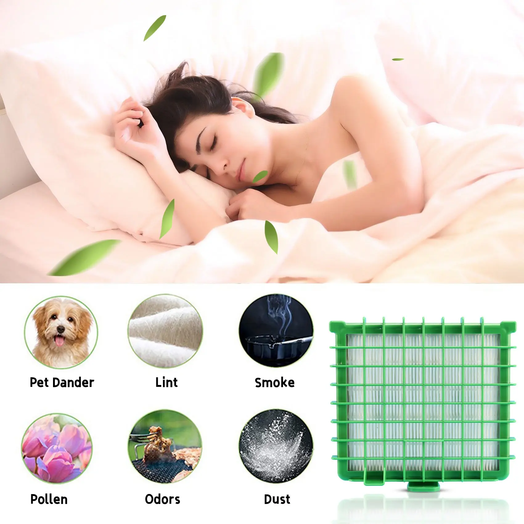 فلتر Hepa لروينتا قوة الصمت ro5762 ro5921 zr002901 ، ملحقات المكنسة الكهربائية ، 1 قطعة