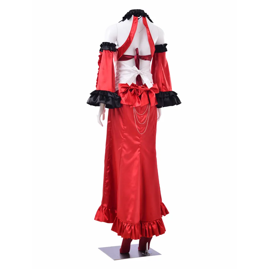 Juego Fire Emblem Cosplay Dorothea Timeskip disfraz vestido rojo con accesorios fiesta de Halloween juego de rol traje de actuación en escenario