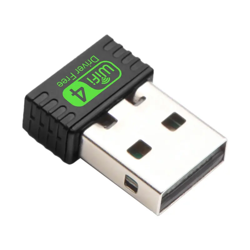 WiFi 4 Adapter 150Mbps USB WiFi Wireless Network Mini USB Dongle 2.4GHz Signal Reception Free Drive for PC Laptop Windows