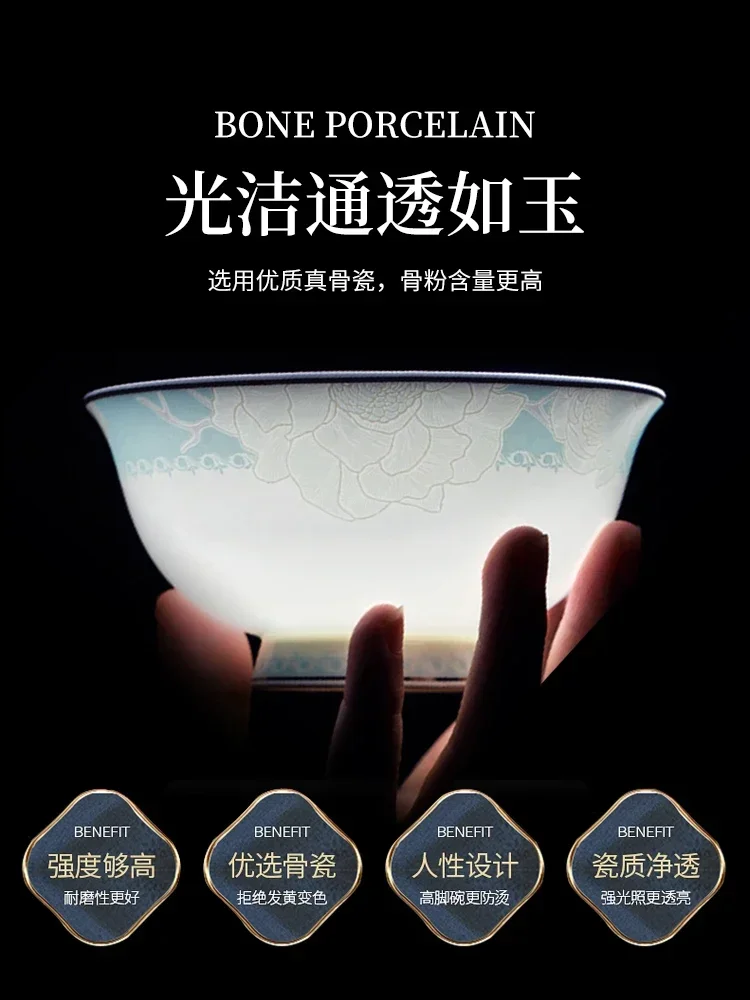 Dish set household simple European ceramic bowl dish chopsticks combination bone China tableware gifts noodle
