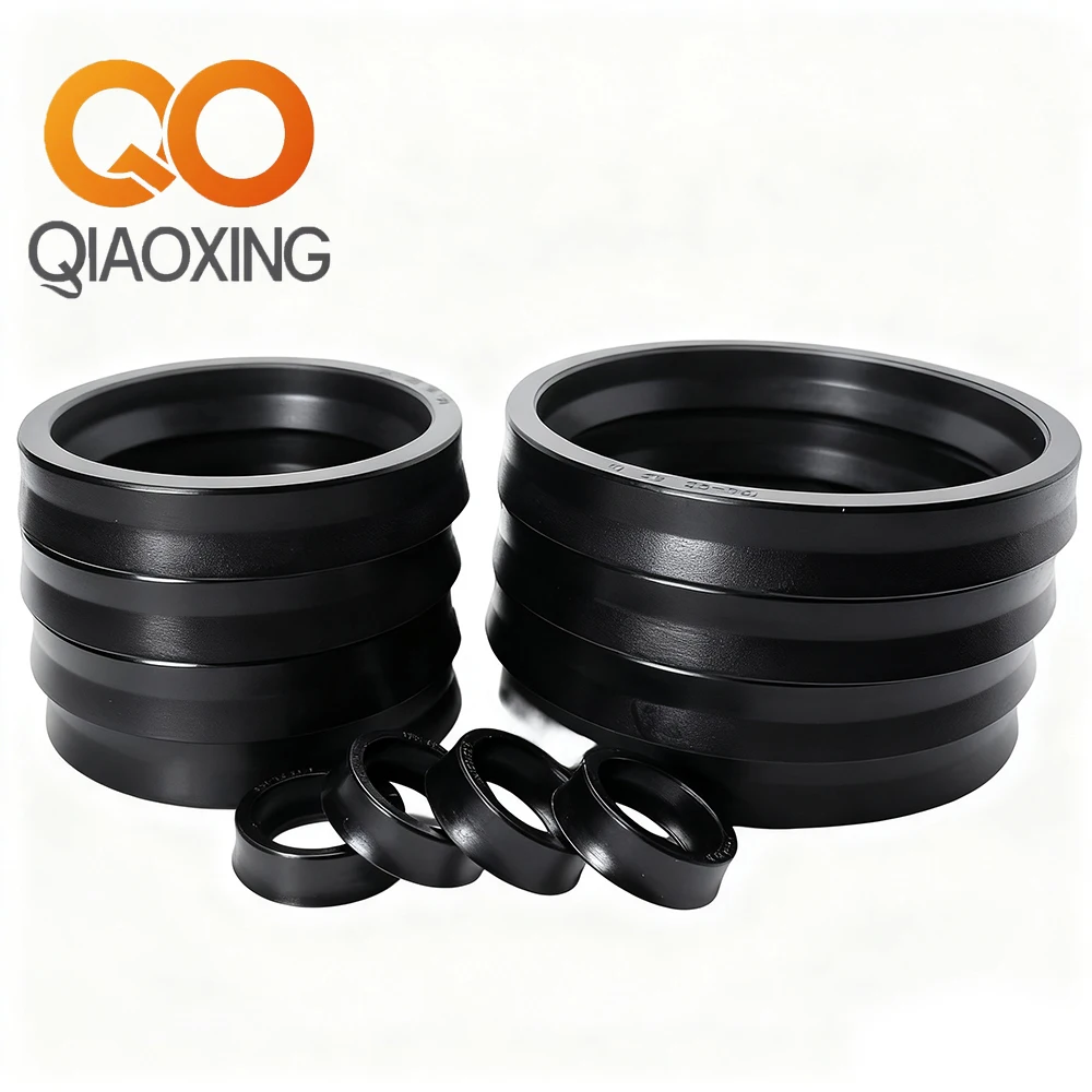

5PCS IDU Piston Rod Seals | ID 25~55mm | -30°C~100°C High Pressure NBR Oil-Resistant Hydraulic Oil Seals for Cylinders