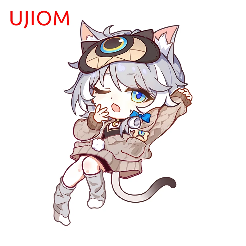 UJIOM Lovely Cipher Honkai Star Rail Wall Sticker High Quality Unique Adorable Occlusion Scratch Decal Computer Case Home Decor