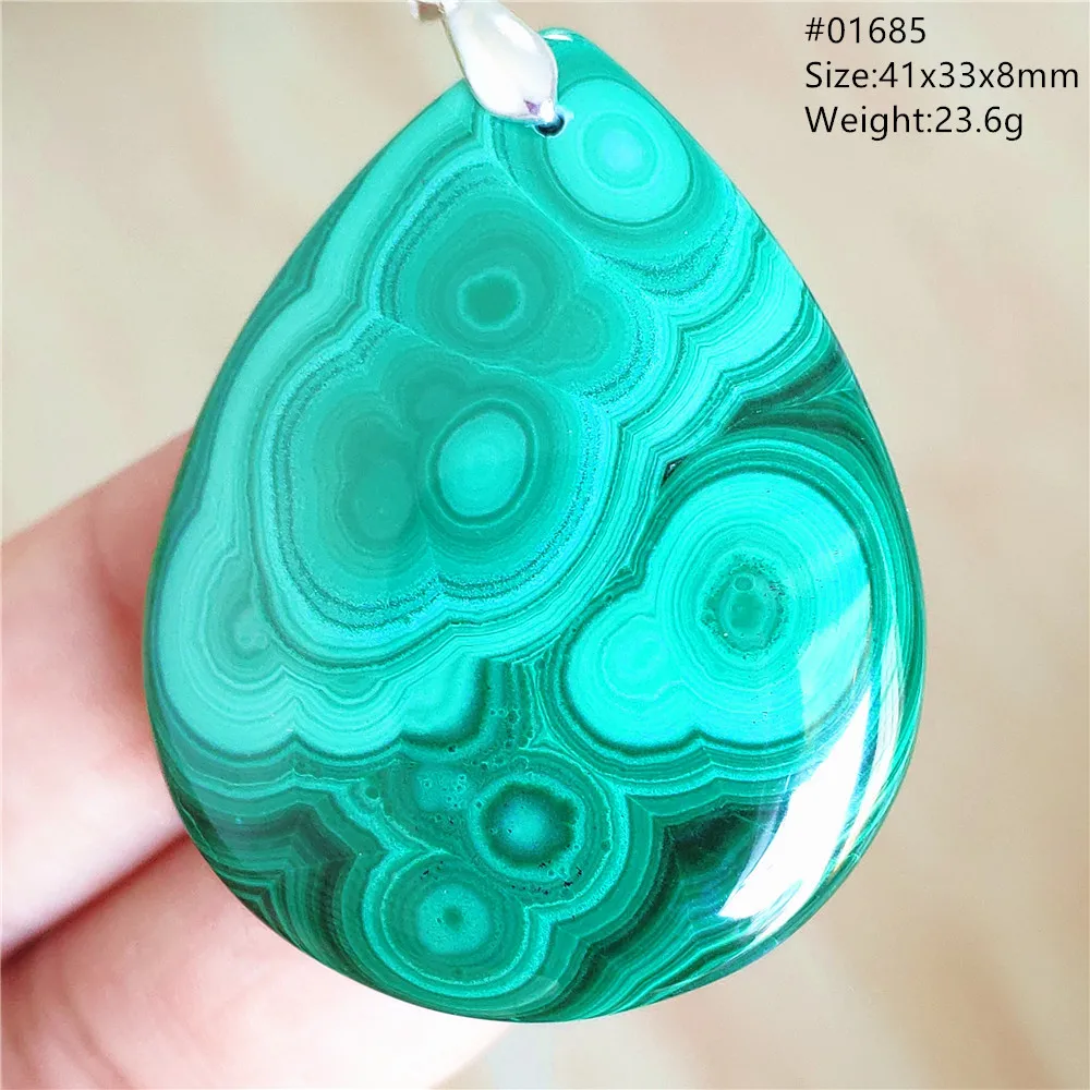 Natural Chrysocolla Malachite Beads Pendant Water Drop Women Men Fashion Green Malachite Jewelry Necklace AAAAAA