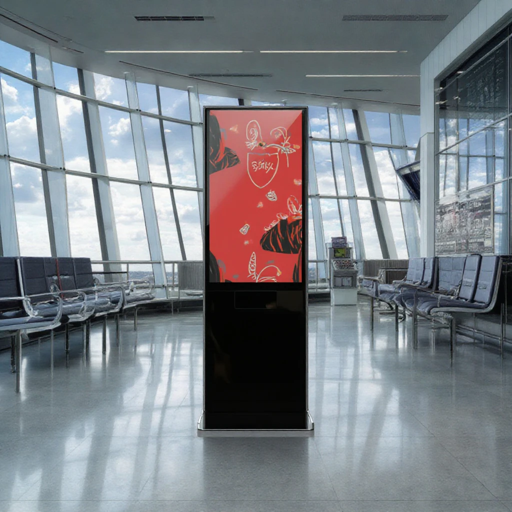 55 Inch Display  Indoor   LCD Display Kiosk Touch Screen OEM Digital Signage with SDK Function for Advertising