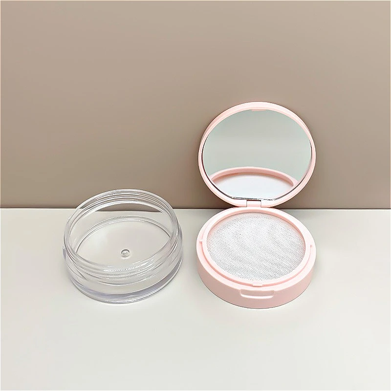 بودرة سائبة قابلة للطي 20 جرام مدمجة مع شبكة مرنة، حاوية مكياج قابلة لإعادة الملء لوضع البودرة وبودرة الوجه #4