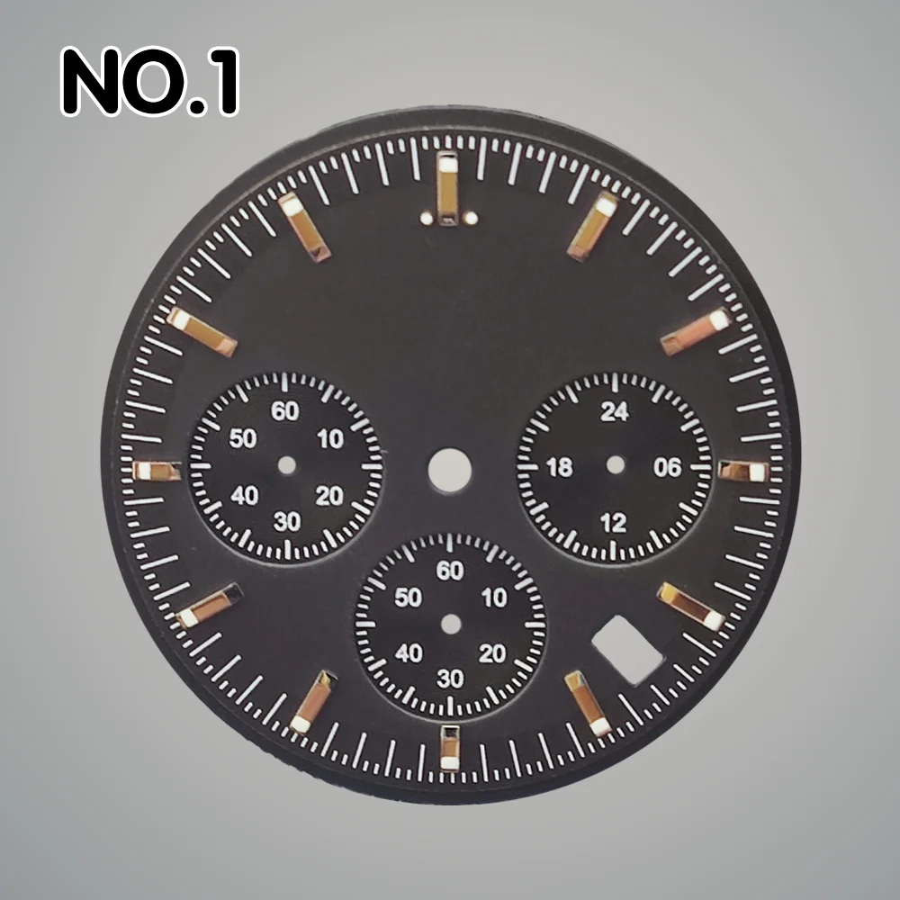 VK63 dial 32.5mm dial watch parts replacement accessories multifunctional timing dial luxury men's watch dial