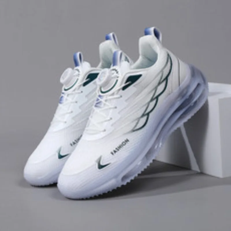 

Мужская повседневная спортивная обувь для бега на открытом воздухе, профессиональная противоскользящая обувь с цветными блоками, на воздушной подушке, увеличивающая рост