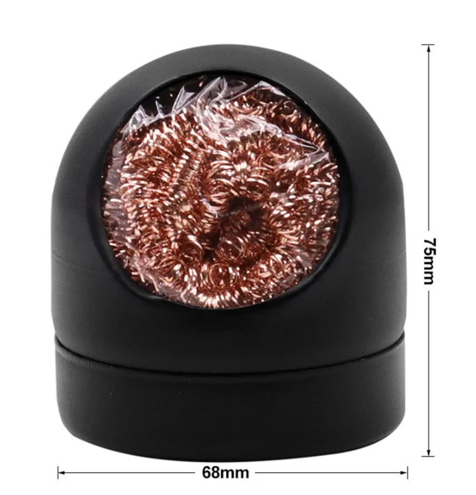 Metal Wire With Stand Set Welding Desoldering Soldering Solder Iron Tip Dross Cleaner Cleaning Steel Ball Mesh Filter Tin Remove view 6