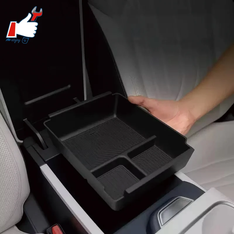 

METOJOY для Geely Galaxy Starship 7 EM-i 2025 ящик для хранения подлокотника для задней панели экрана для зарядного устройства под приборной панелью