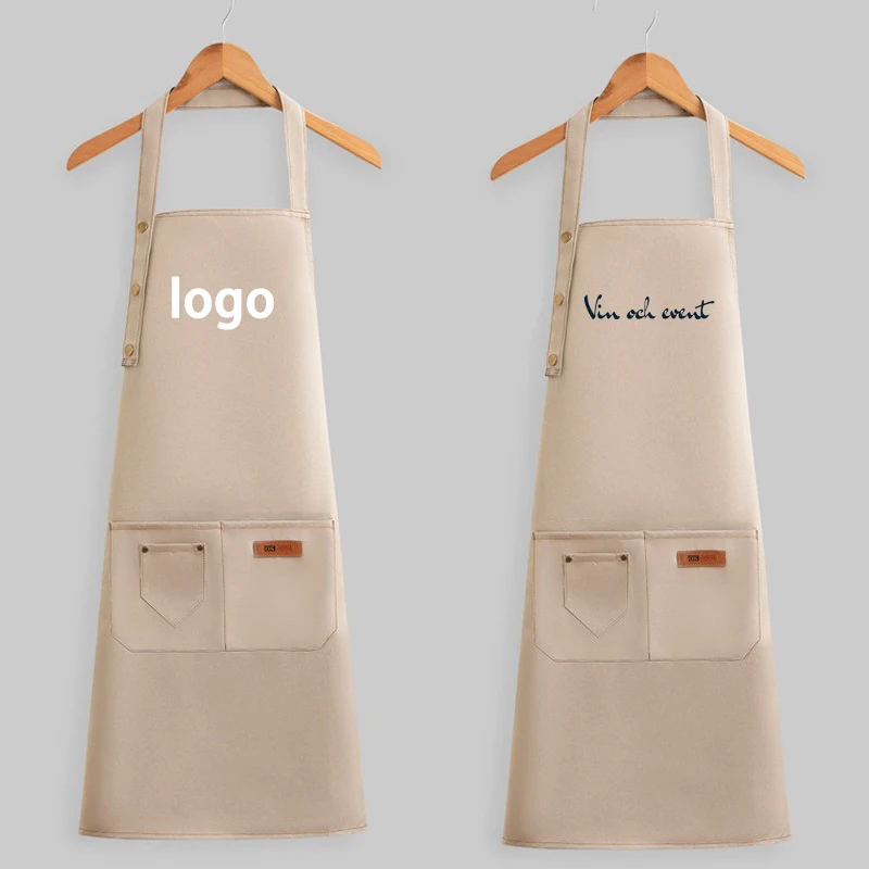 

Wholesale Waterproof Oilresistant Aprons High Fashion Kitchen Cooking Bibs For Home Restaurant Garden Workwear Logo Printable