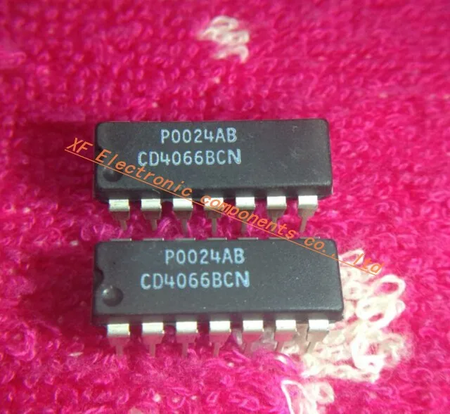 10PCS/lot CD4066BCN  SWITCH BILATERAL QUAD 14-DIP 4066 CD4066 CD4066B