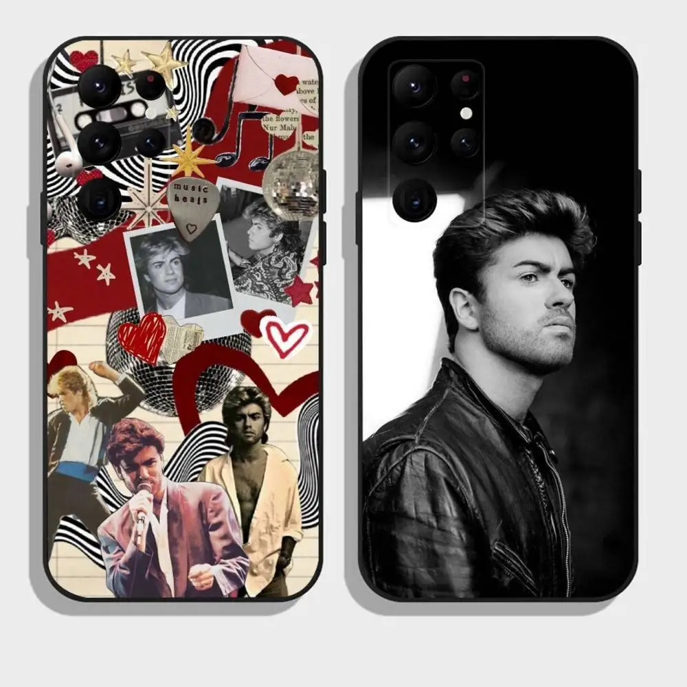 

G-George M-Michael Phone Case For Samsung Galaxy A73,A21s,A22,A31,A52,A53,A71,A41Soft Black Shell