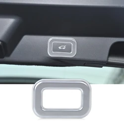 car-styling 1PC Chrome Rear Door Trunk Switch Button Frame Cover Trim for Range Rover L405 Sport L494 EVOQUE 2014